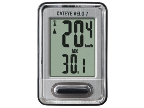 CATEYE Cyklopočítač CAT Velo 7 (VL520)  (černá)