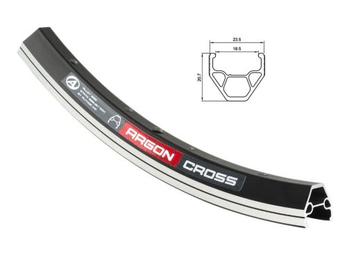 AUTHOR Ráfek ACO Argon X7 Cross CNC 622x19/ 32 (černá)