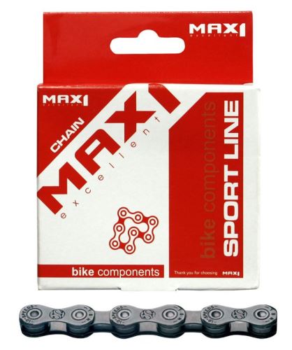 Řetěz MAX1 10 speed, 116L, šedý, se spojkou (234182)
