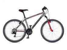 AUTHOR Outset 26 17" stříbrná-matná/černá/červená MTB XC 26"kolo
