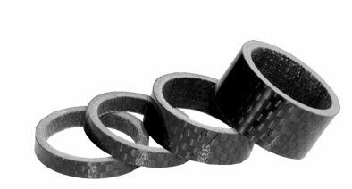 Spacer A-H 1" carbon set 4 ks
