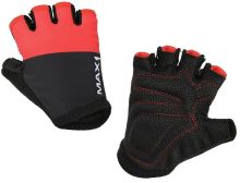 Dětské krátkoprsté rukavice MAX1 černo/červené