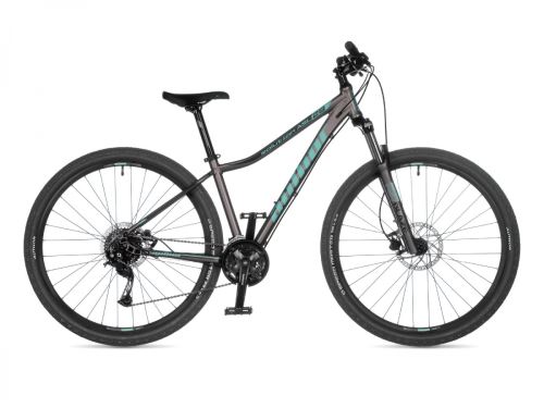 AUTHOR Solution 29 ASL 2023 stříbrná-matná/zelená dámské MTB 29"kolo