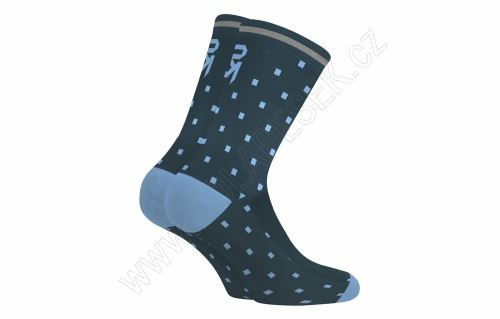 Ponožky ROCK MACHINE Long modré/bledě modré