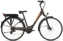Elektrokolo ROCK MACHINE CityRide e300 Bosch Matte Brown vel. M Elektrokolo ROCK MACHINE CityRide e300 Bosch Matte Brown vel. M