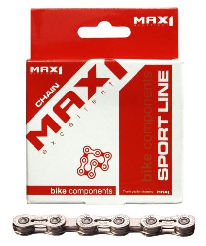 Řetěz MAX1 11 speed, 116L, stříbrný, se spojkou (234183)