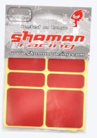 Samolepka reflexní Shaman - červená 6 ks