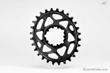 Převodník ABSOLUTEBLACK SRAM OVAL 34T offset 6mm černá (GXP)