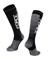 Ponožky F COMPRESS, černo-šedé XXS-XS/33-35