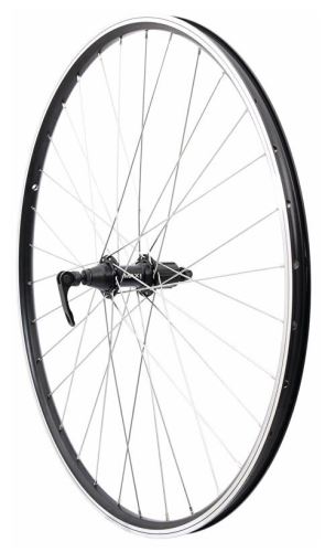 Zapletené kolo 28/29" MAX1 V-brake zadní Formula / Shimano ořech 8-11sp. černé/stříbrné