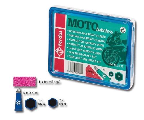 Lepení FERDUS Tubeless 5 dílů MOTO