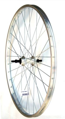 Zapletené kolo 26" zadní Zinek Al lož./MACH1 110 36děr