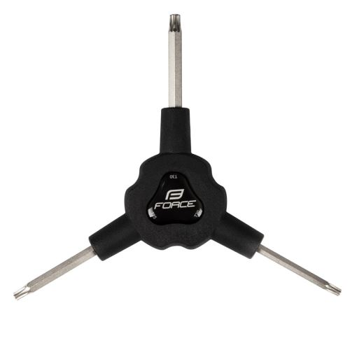 Klíč Y torx FORCE trojstranný T20/ T25/ T30 černý