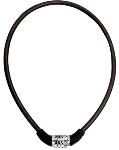 Zámek lanko MAX1 650x8mm černý kódový