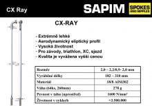 Drát SAPIM CX Ray 288mm černá