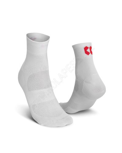 Ponožky KALAS RIDE ON Z nízké bílé/červené