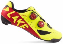 Tretry LAKE CX238 Carbon fluo žlutá/červená vel.43,5