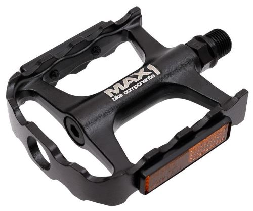 Pedály MAX1 Tour XL ložiskové hliníkové černé