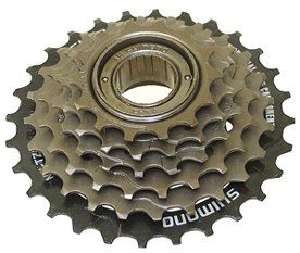 6-kolo Shimano MF-TZ500 MTB 14-28 hnědé/černé