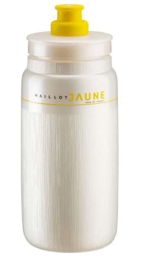 Láhev ELITE FLY TEX MAILLOT JAUNE 550ml bílá