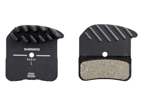 Brzdové destičky SHIMANO H03A-RF polymer+chladič MTB 4písté 1 pár