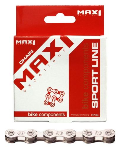 Řetěz MAX1 10 speed, 116L, stříbrný, se spojkou