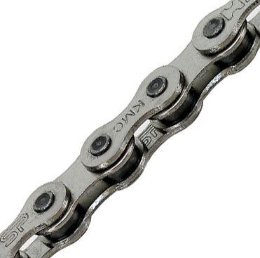 Řetěz KMC Z1 eHX E-bike EPT, šedý v krabičce 128 čl. narrow, vnitřní šířka 4,6 mm