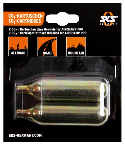 CO2 bombička SKS Sada 2 ks 16g pro Airchamp bez závitu